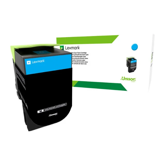 Lexmark 70C8HCE Cyan toner