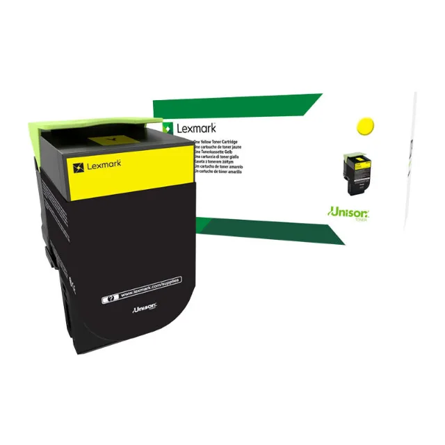 Lexmark 70C80Y0 Yellow toner