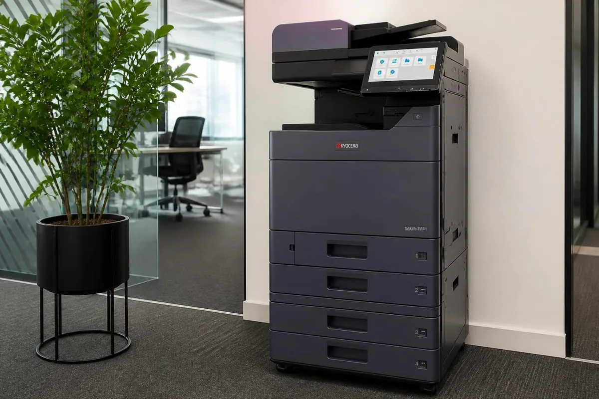 A Kyocera TASKalfa 2554ci photocopier in an office